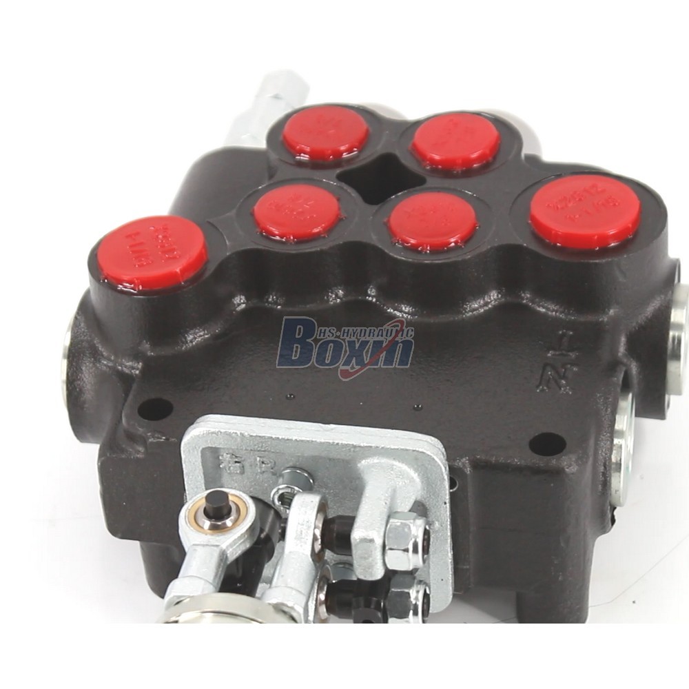 P80-U1-J2OT Joystick 2 Spool Monoblock Directional Valve for Hydraulic Systems detail image