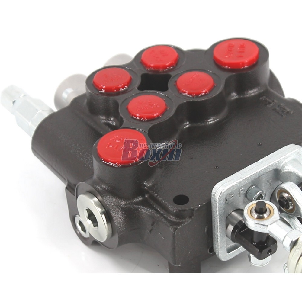 P80-U1-J2OT Joystick 2 Spool Monoblock Directional Valve for Hydraulic Systems detail image