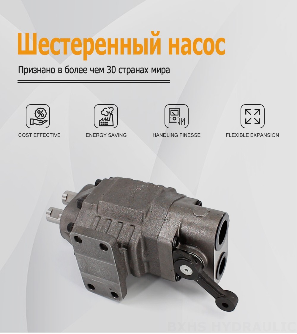BF110M 110 см³/об 20 МПа (2900 фунт/кв. дюйм) Гидравлический шестерёнчатый насос