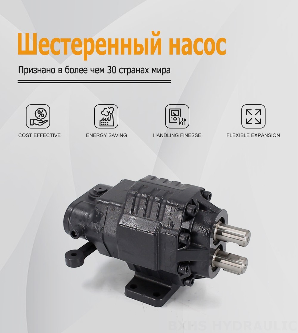 BF62M 63 см³/об 20 МПа (2900 фунт/кв. дюйм) Гидравлический шестерёнчатый насос