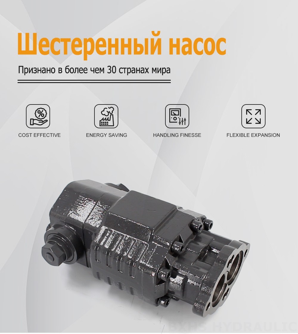 BF82A 80 см³/об 20 МПа (2900 фунт/кв. дюйм) Гидравлический шестерёнчатый насос