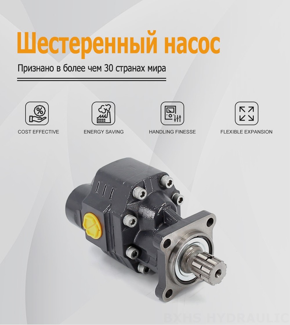 CBHW-ISO-80-H 80 см³/об 22 МПа (3190 фунт/кв. дюйм) Гидравлический шестерёнчатый насос