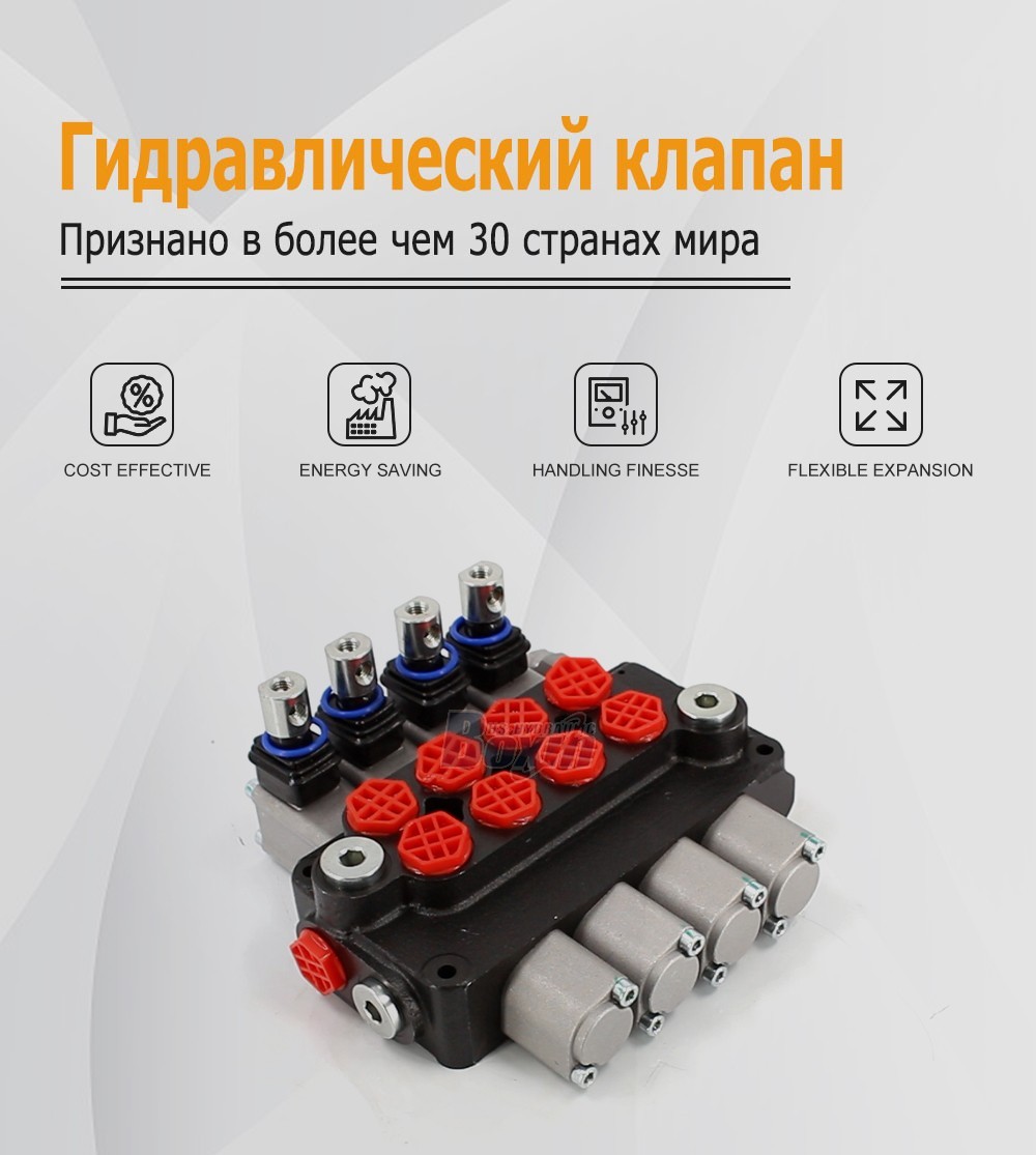 Factory Wholesale DCV20 4 Spool Hydraulic Directional Valve