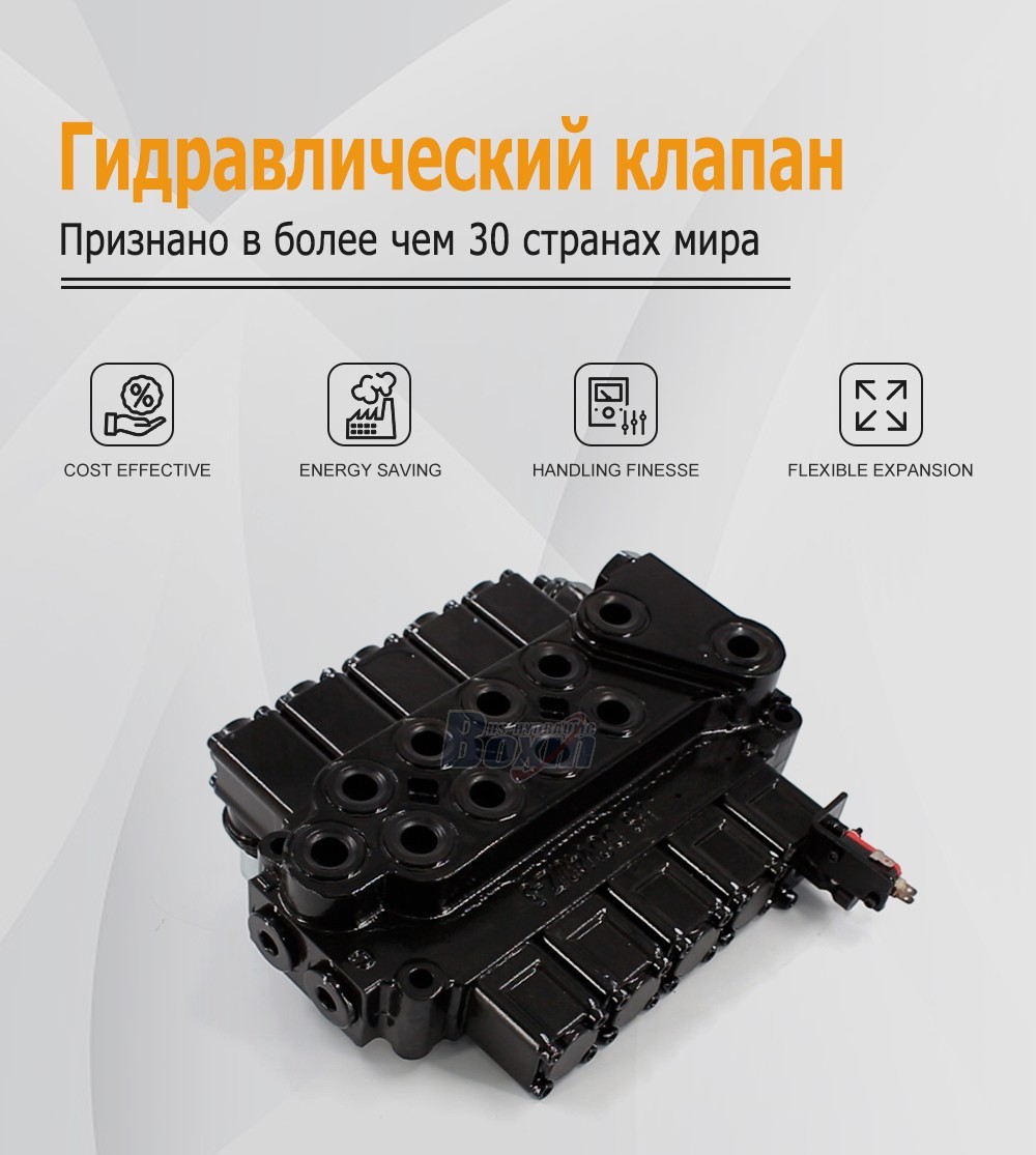 Customized OEM/ODM DCV40Z-FZJ Manual 5 Spool Outrigger Control Valve with Private Label Options