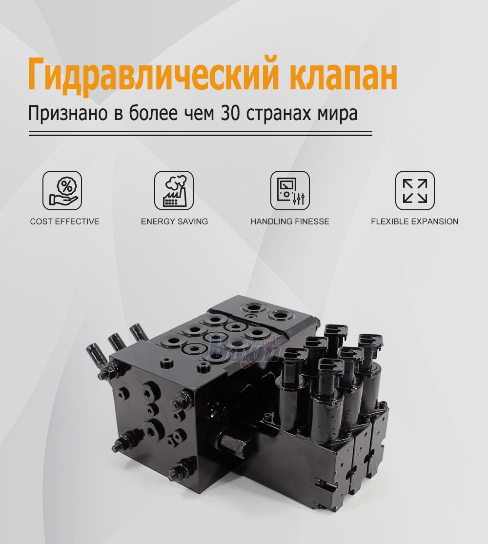 OEM/ODM Services for DCV55 Electro-hydraulic 3 Spool Sectional Directional Valve and Custom Labeling