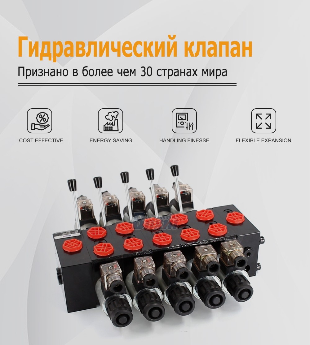 DCV58 Manual and Solenoid Hydraulic Directional Valve