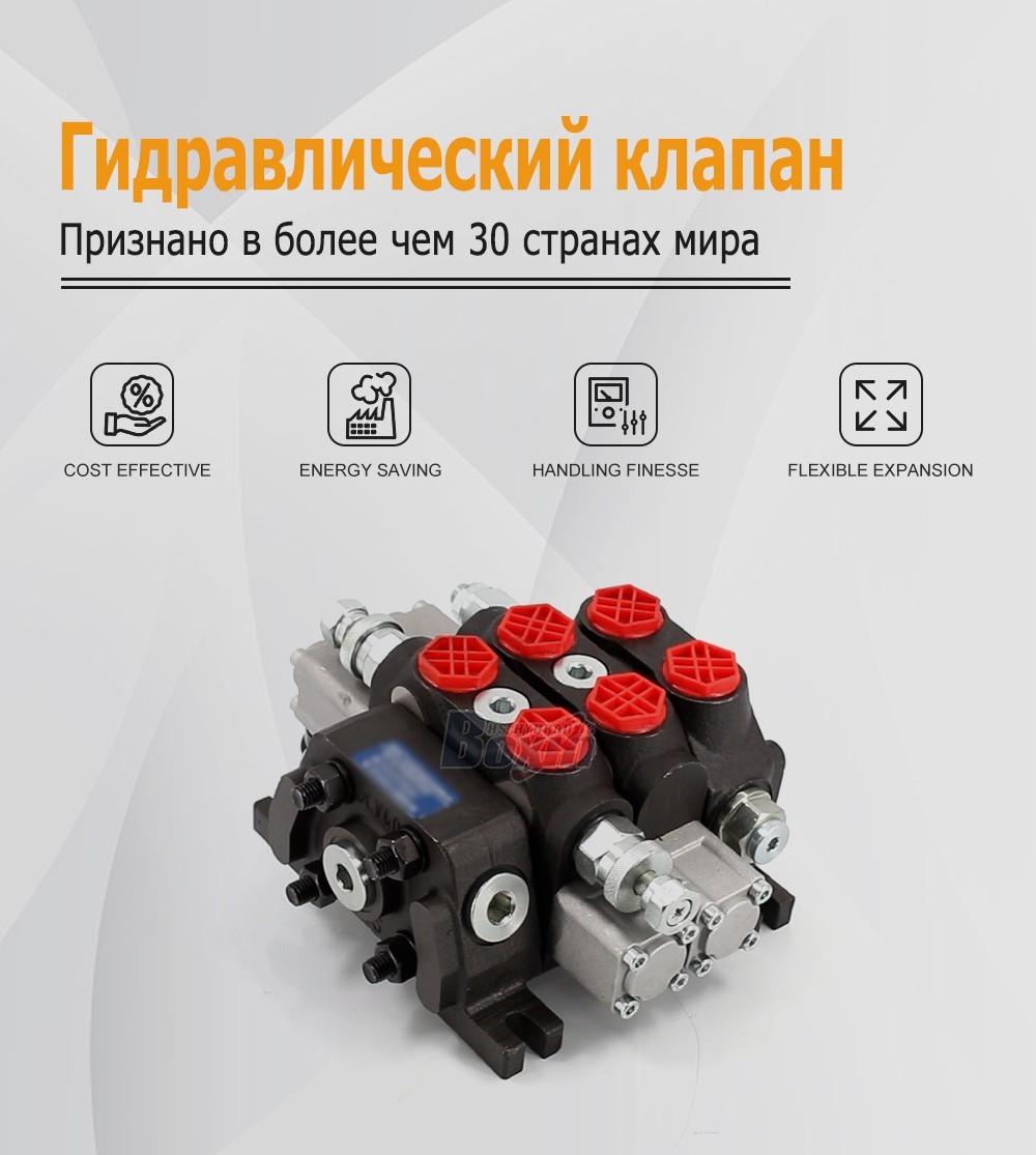 Sectional Control Valve DCV60-FZJ 2 Spool Manual Directional Control Valve