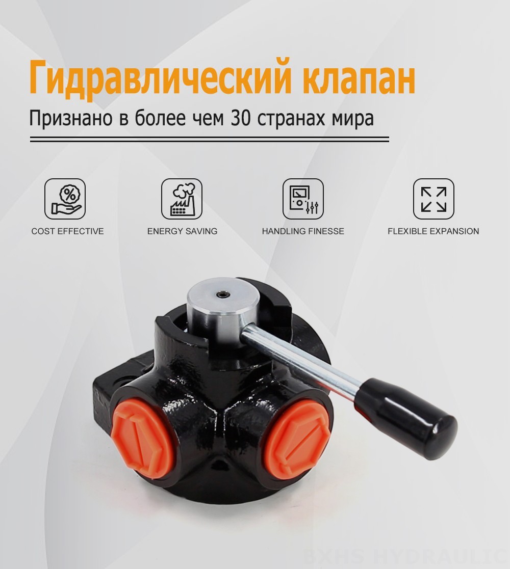 DH25 Ручное 1 катушка Клапан перенаправления потока