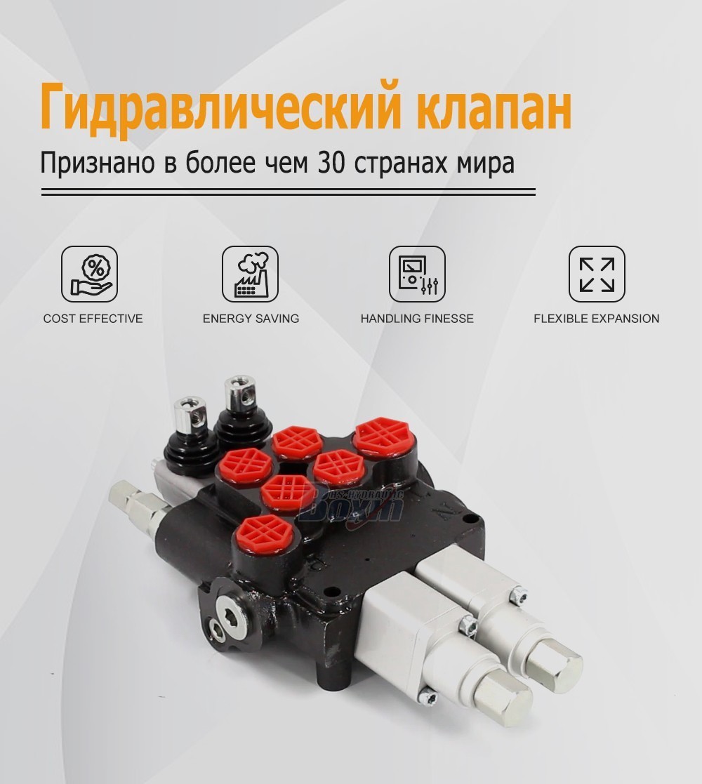 High Performance P80AFT-2QTW1 Monoblock Valve 2 Spool Control Valve