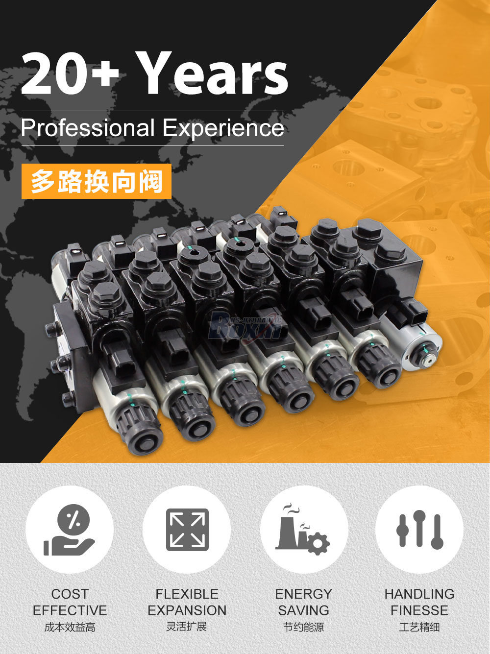 HDCF50 电磁 6 联 电磁控制阀
