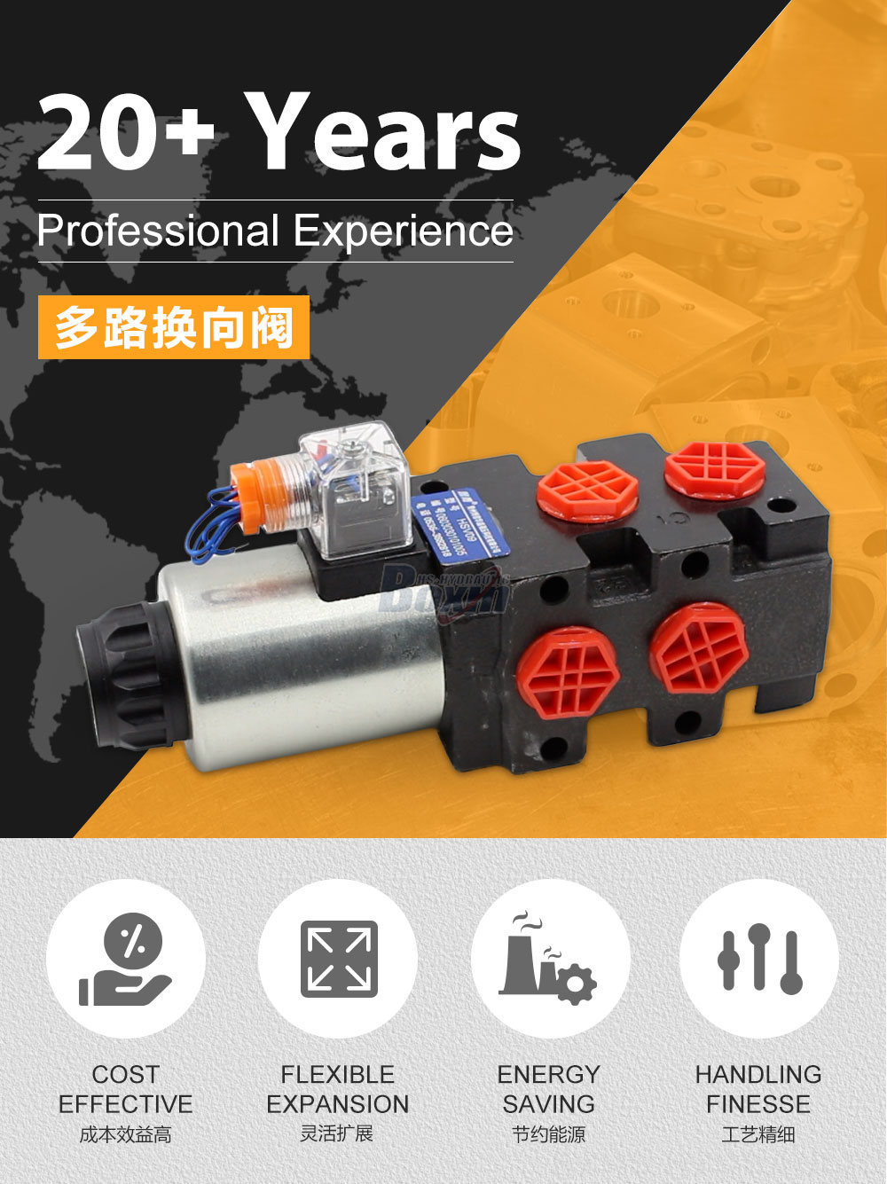 HSV09 Solenoid 1 Spool Flow Diverter Valve | Manufacturer & Global Supplier