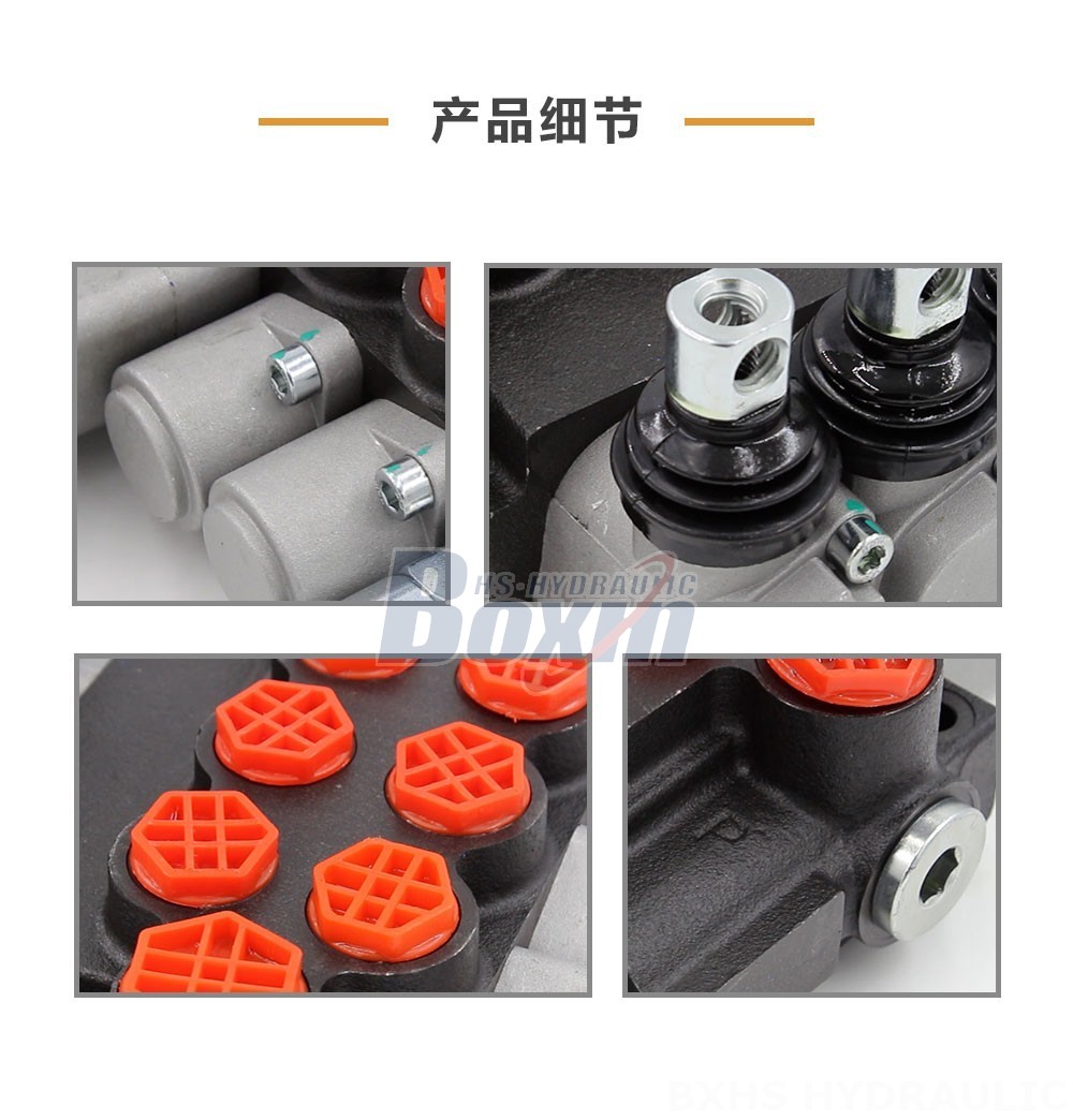 P40-G12-G38-2OT-QTW1 手控 3 联 整体式换向阀