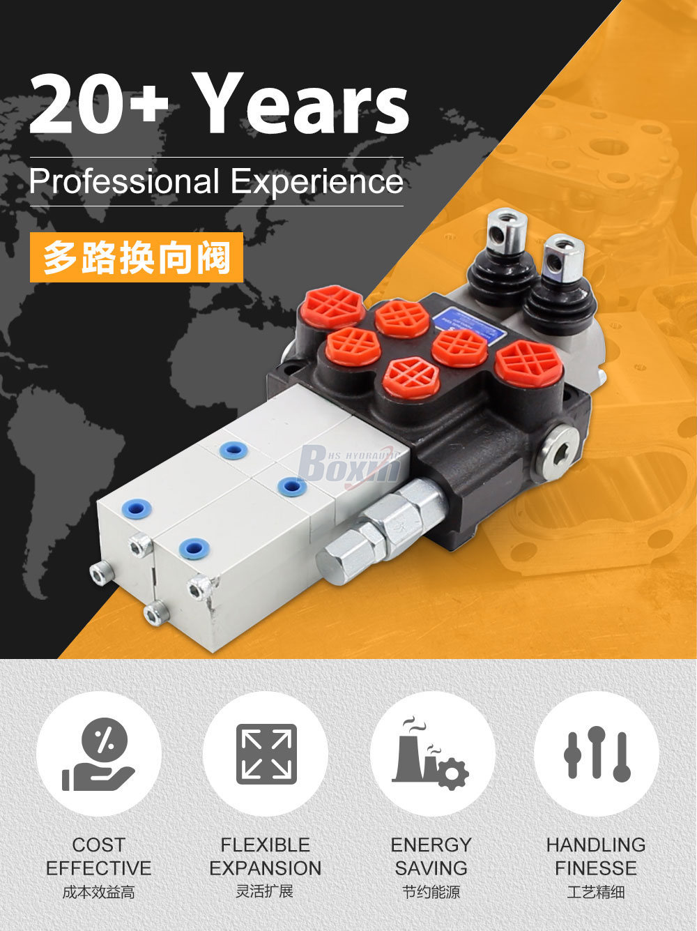 Manufacturer Wholesale Prices on P40 Pneumatic 2 Spool Monoblock Directional Valve