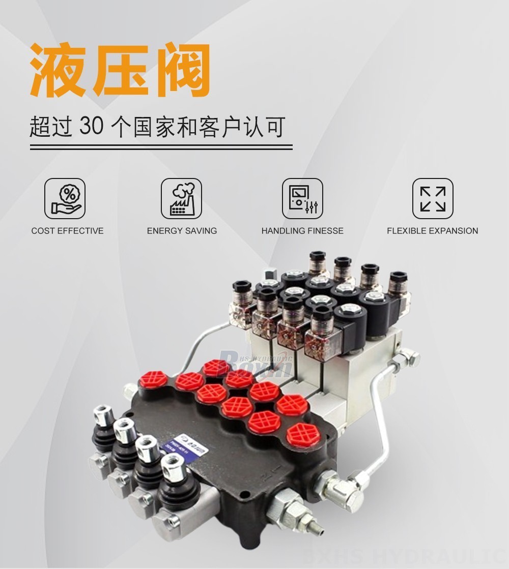 P80 电液控 4 联 整体式换向阀