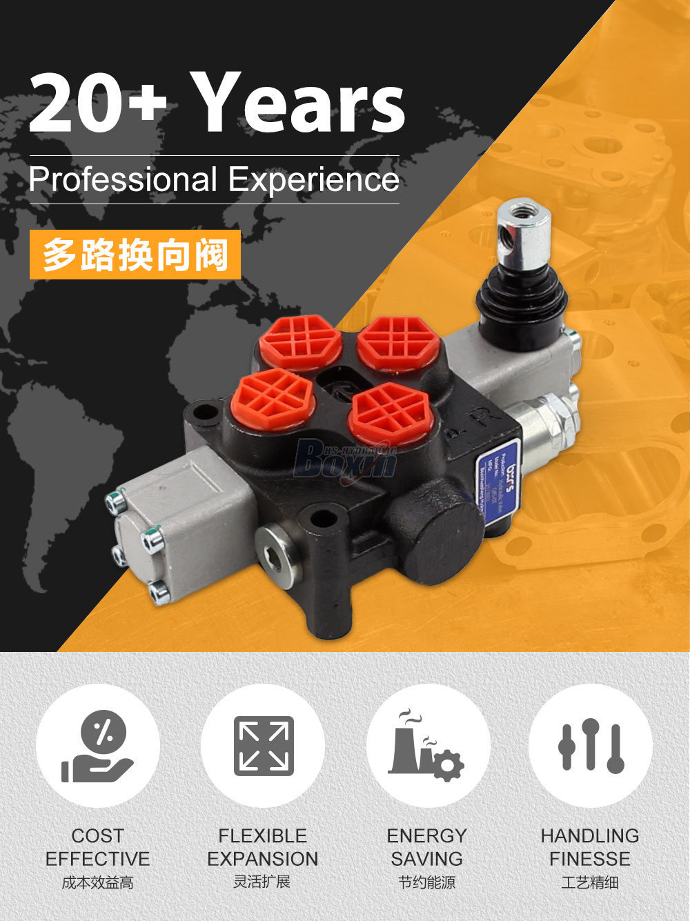 Q45 手动 1 联整体式方向控制阀 手控 1 联 整体式换向阀