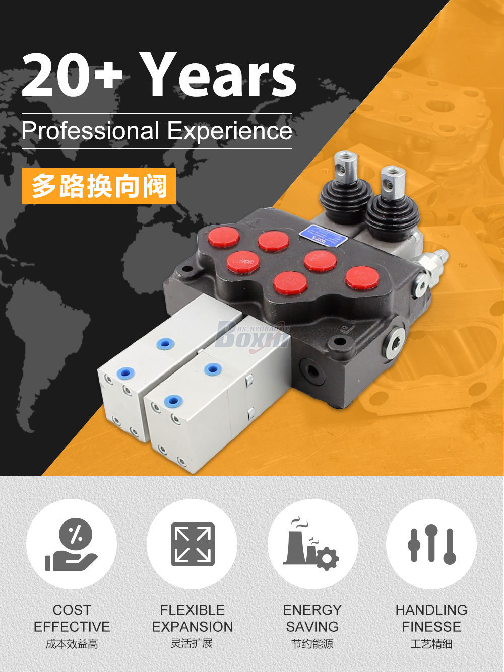 SD11 气控 2 联 整体式换向阀