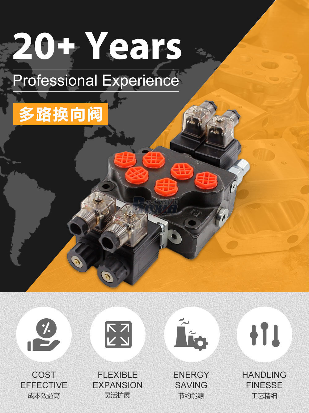 SD5 电磁 2 联 整体式换向阀