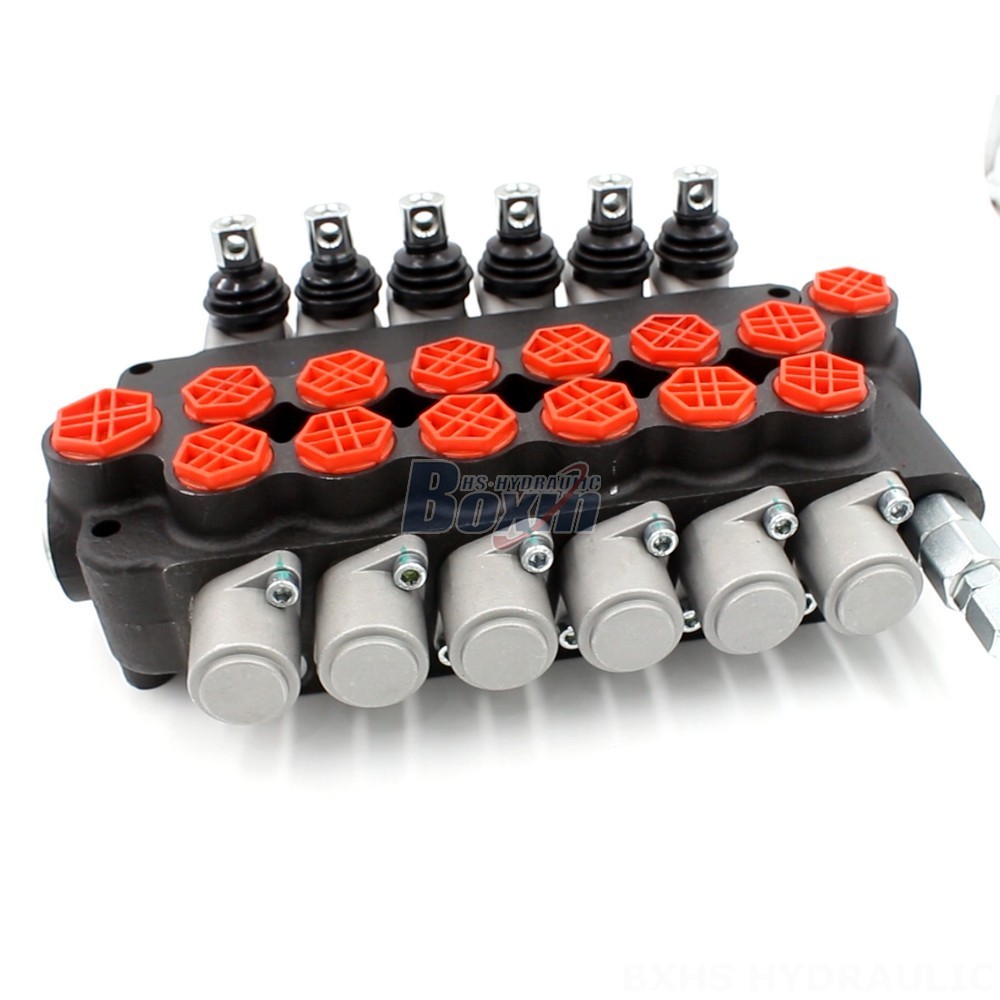P80-G12-G34-OT Manual 6 Spool Monoblock Directional Valve | Manufacturer & Global Supplier main image