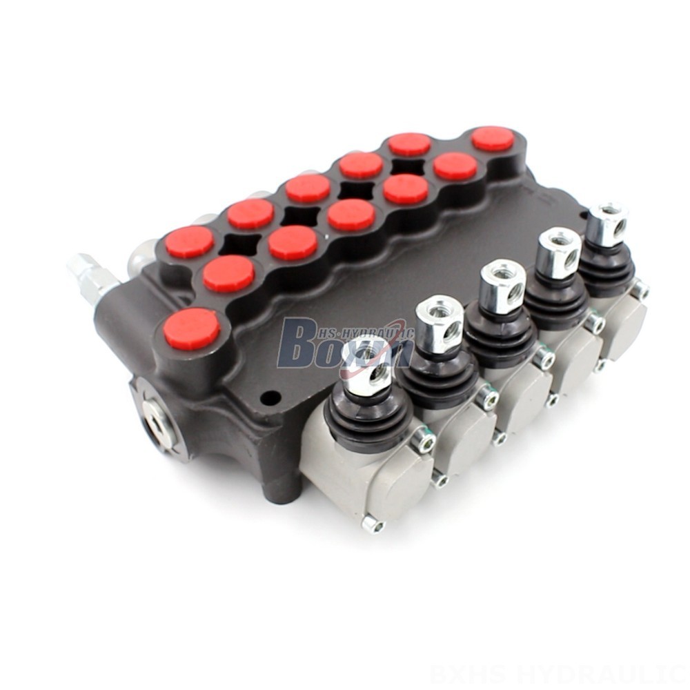 P80-U116-U78-OT Manual 5 Spool Monoblock Directional Valve | Value-added Distributor main image